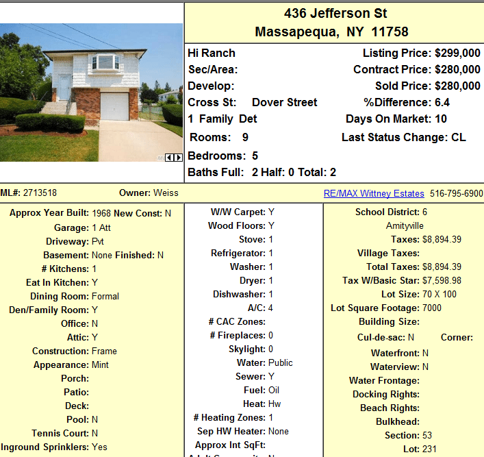 Massapequa New York Hi Ranch Sold In 10 Days